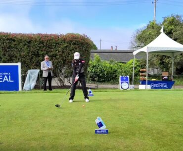 Pornanong Phatlum slow motion golf swing face on driver LPGA Mediheal