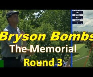 Bryson DeChambeau Hitting Bombs @ The Memorial Round 3