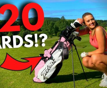 She Gained 20+ YARDS!? WITB With BELLA ANGEL!