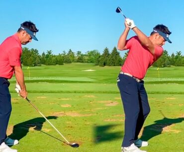 LOUIS OOSTHUIZEN GOLF SWING 2021 - IRON & DRIVER - SLOW MOTION 240FPS HD