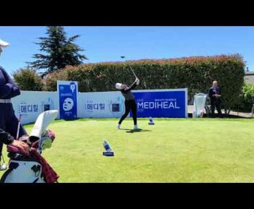 Jasmine Suwannapura slow motion golf swing LPGA Mediheal