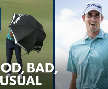 DJ vs. the umbrella, Hadley names putter after his nana