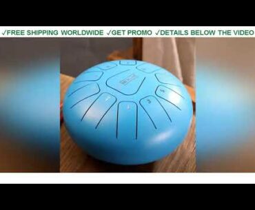 [Promo] $52.31 Alloy Steel Tongue Drum 8 Inch 11 Tones with 1 Pair Mallets + Storage Drum Bag WHSho