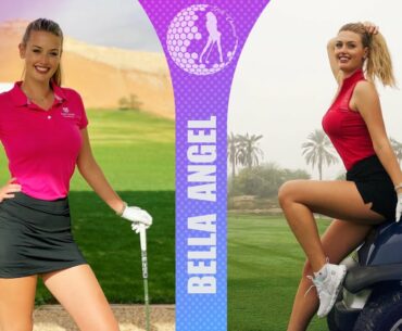 Meet Bella Angel, the golf beauty who stuns fans in skin-tight clothes and doubles up as a ring girl