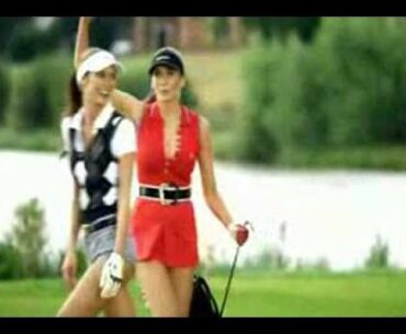 Ladies play golf.flv