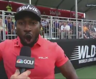 Golfer Does Amazing Ric Flair Impersonation Before Smashing 483-Yard Drive | ESPN