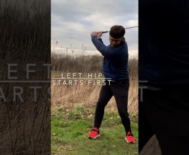STOP SLICING THE GOLF BALL BY STARTING YOUR DOWNSWING BETTER! #short