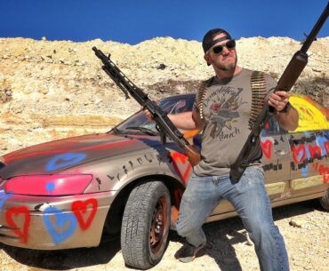 How Long Will it Take WWII Machine Guns to Explode a Camry???