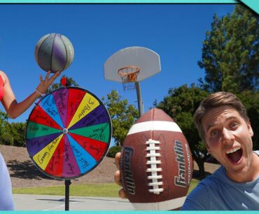 WHEEL OF TRICK SHOTS CHALLENGE vs JENNA BANDY!