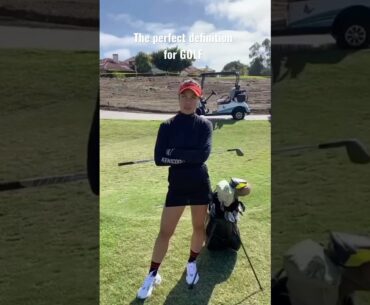 The Perfect Definition of Golf #Shorts