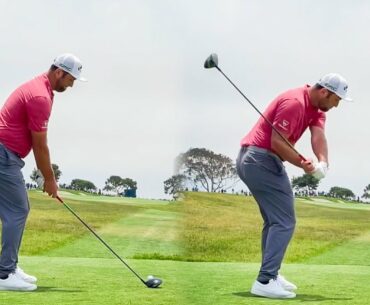 JON RAHM GOLF SWING 2021 - IRON & DRIVER - SLOW MOTION 4K