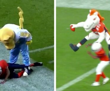 The BEST OF Pee-Wee Football Kids vs. Mascots (Surprise NFL Superstar as a Child) II COMPILATION