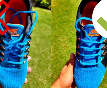 Shoe laces || perfect shoe lacing style for cardio and running || creative life hack.