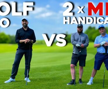 GOLF PRO Vs 2 MID HANDICAP golfers (Texas scramble)