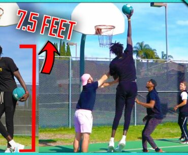 2v2 BASKETBALL vs. 7’5 GIANT!