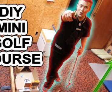HOW TO MAKE A MINI GOLF COURSE AT HOME FOR UNDER $10!