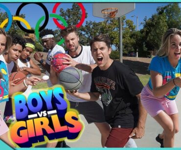 BOYS vs GIRLS BASKETBALL OLYMPICS!