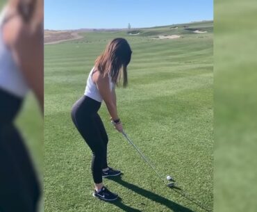 Golf girls / Golf girl beauty swing / How to Swing a Golf Club