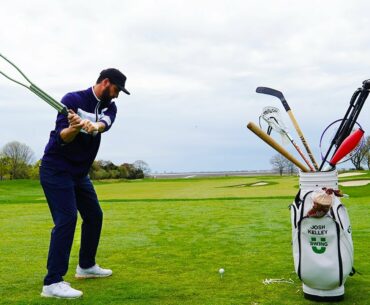 RANDOM OBJECT GOLF LONG DRIVE CHALLENGE! Ft. Josh Kelley