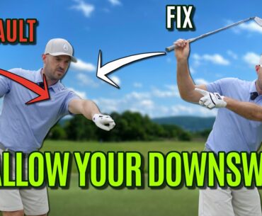 Golf Downswing Lesson  - How To Shallow Your Downswing