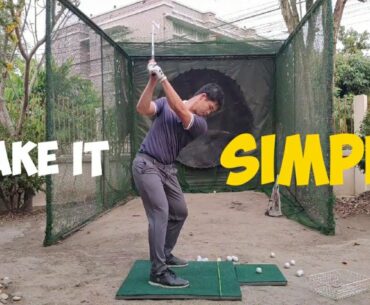 [Golf Instruction VLOG] Make it simple. What you should do in your swing. No excuses serie Part1/2