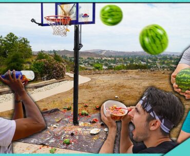 MESSY RANDOM OBJECT BASKETBALL SHOOTOUT!