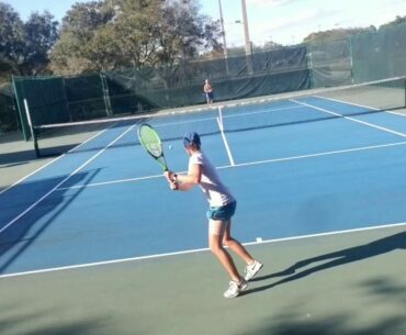 EMH v. EB- Itf Junior Girl-Tennis Practice Session