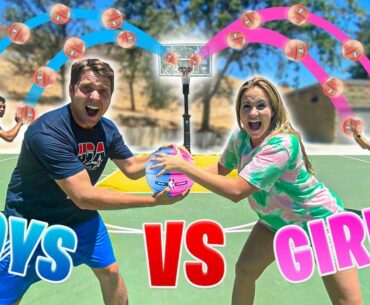 BOYS vs GIRLS Basketball OLYMPICS Challenge!