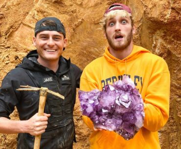 Logan Paul Finds Super Rare $100,000 Amethyst Crystal! (Unbelievable Find)