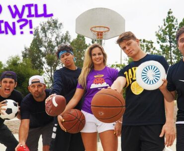 INFLUENCER ALL SPORTS TRICK SHOT BATTLE!