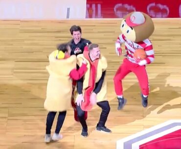 Hot Dog Half Court Buckets!