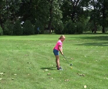 BELLA TRIES TO GOLF!!