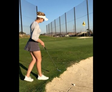 Gorgeous ! Great legs 😍 #golf #shorts #golfswing #golftrickshot    | GOLF#SHORT