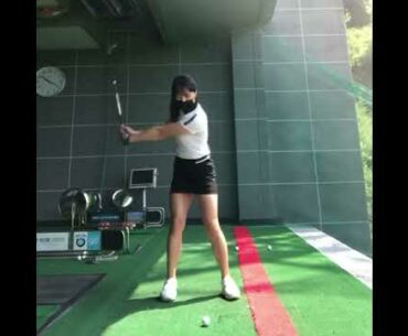 ⛳Full Swing shot! | Golf ladies  | Golf lady  | Golf Shorts | #Shorts