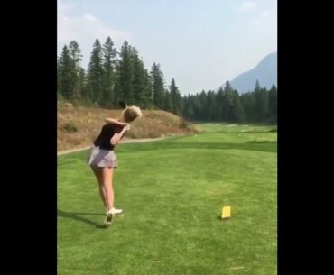 ⛳Im in good mood now~!! | Golf ladies  | Golf lady  | Golf Shorts | #Shorts