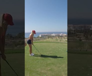 Elise Lobb Amazing Golf Swing you need to see | Golf Girl awesome swing | Golf shorts