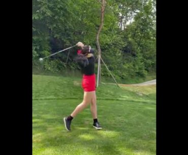 ⛳Good form today! | Golf ladies  | Golf lady  | Golf Shorts | #Shorts