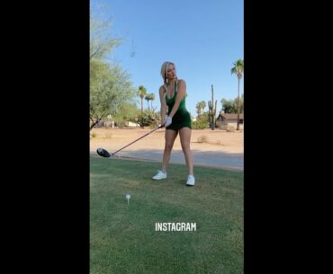 Paige Spiranac golf swing ❤️❤️ #golf #shorts #golfgirl      | GOLF#SHORT