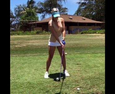 Paige spiranac driver golf swing #shorts #golf #golfswing #paigespiranac    | GOLF#SHORT