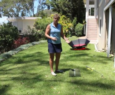 #20 The Lady Golf Teacher Web TV: Chipping Drill with Umbrella