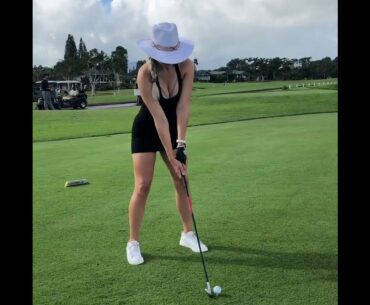 Lovely swing. 😊 Paige Spiranac golf swing    | GOLF#SHORT