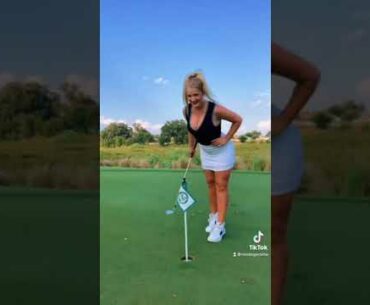 ⛳Golf Trick | Golf ladies  | Golf lady  | Golf Shorts | #Shorts