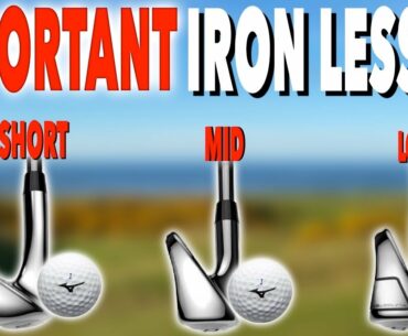 REALLY IMPORTANT IRON LESSON....DON'T OVERLOOK! Simple Golf Tips