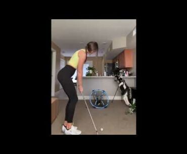 chipping practice with beauty girl  😍😍😍😍  #golf #shorts     | GOLF#SHORT