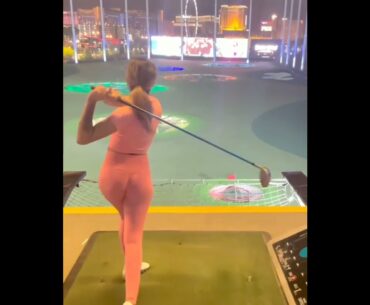 ⛳Power of Swing! | Golf ladies  | Golf lady  | Golf Shorts | #Shorts
