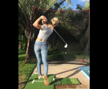 what a shot??? #golfswing #golfgirl #golftrickshot #shorts      | GOLF#SHORT