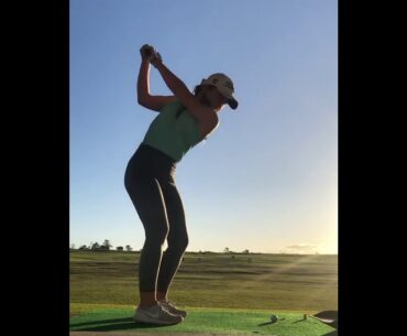 finally got to hit some balls on a range  #golfgirl #golfswing #golf #short #golftrickshot