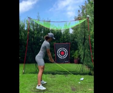 caption this please !!!🏌️‍♀️🔥🔥 #golf #golftrickshot #golfswing #shorts