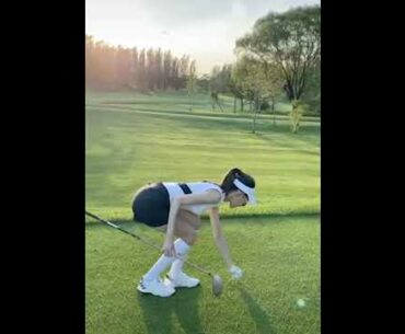 ⛳golf outfit for today 2 | Golf ladies  | Golf lady  | Golf Shorts | #Shorts