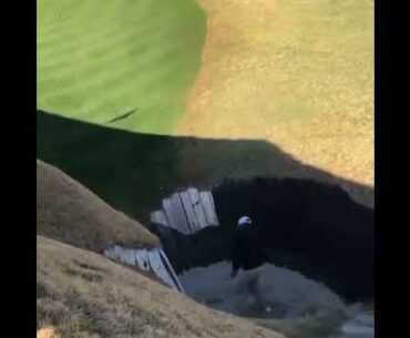 Best bunker shot ever... #golf #shorts #bunkershot #golfswing     | GOLF#SHORT